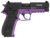 GSG GERG2210FFL FireFly  22 LR 10+1 4" Black Serrated Slide, Purple Zinc Alloy w/Accessory Rail Frame, Black Polymer Grip