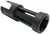 Samson 040606203 Flash Hider  Black Oxide Stainless Steel with 2.50" OAL & .860" Diameter for Ruger 10/22