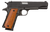 Rock Island 51421 GI Standard FS *CA Compliant 45 ACP Caliber with 5" Barrel, 8+1 Capacity, Overall Black Parkerized Finish Steel, Beavertail Frame, Serrated Slide & Wood Grip