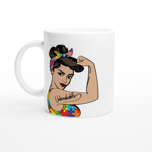 Unbreakable Woman2 -White 11oz Ceramic Mug
