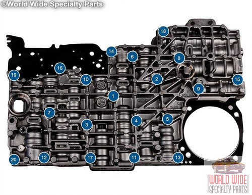 Ford 5R55S, 5R55W Valve Body 2009-UP