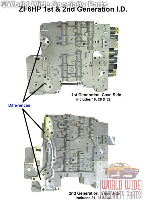 BMW ZF 6HP26 Valve Body 2001-2007, A053/B053 Plate Code