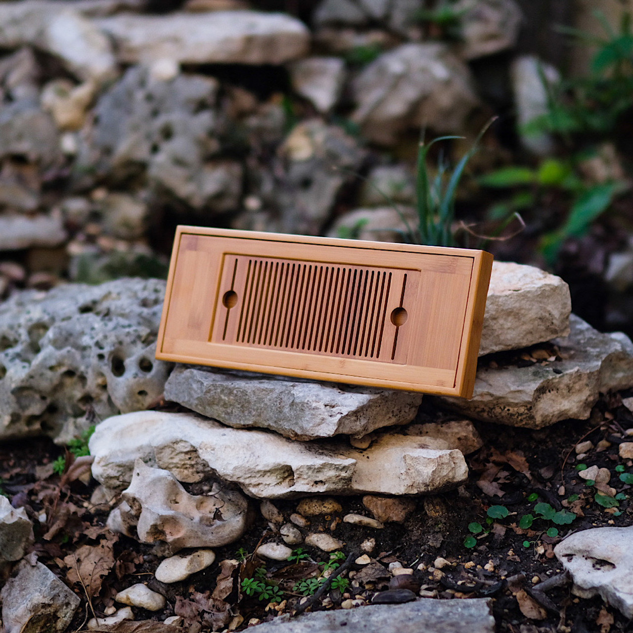 Long Rectangular Bamboo Cha Pan West China Tea