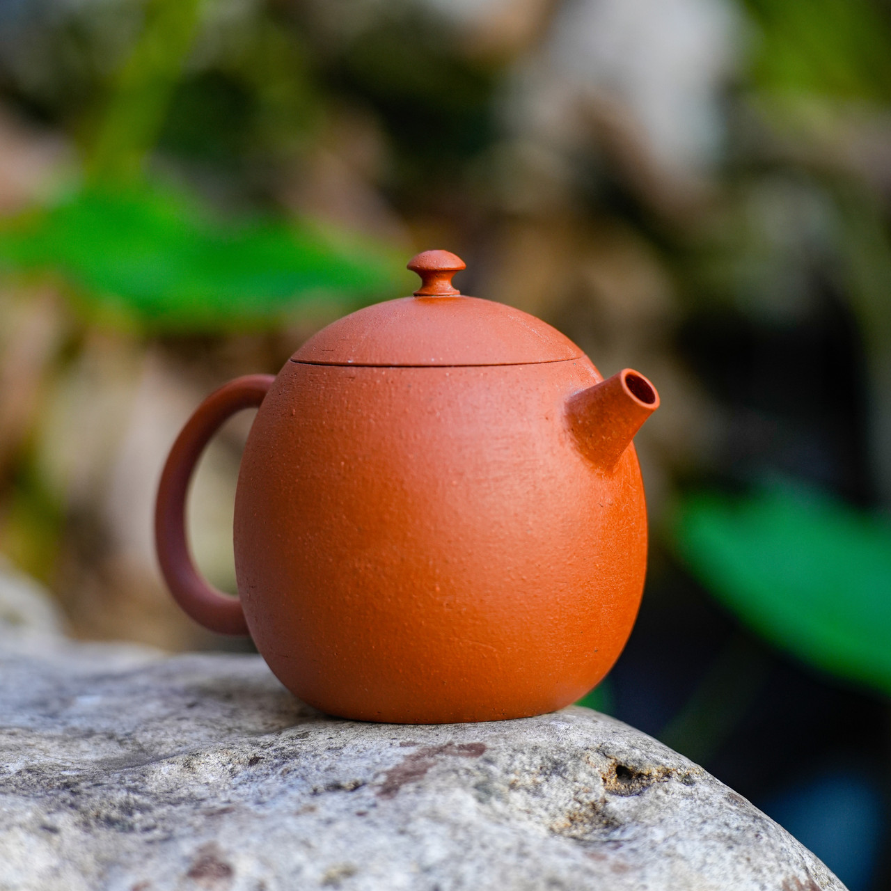 Sandy Dragon Egg Yixing Clay Teapot 龍蛋宜興朱泥茶壺, - West China Tea