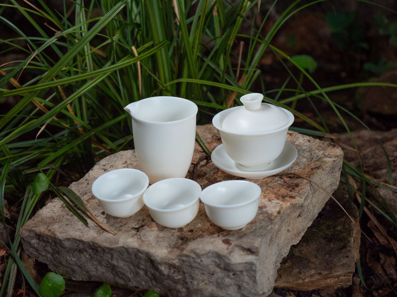 Image of Mutton Fat Jade Gong Fu Cha Starter Set