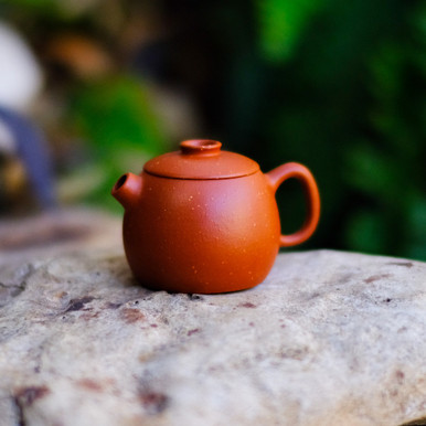Fat Wheel Pearl Yixing Gold Sand Crimson Clay Teapot | West China Tea