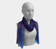 POEFASHION® CORAL REEF BGW 2-4 Long Scarf - Blues to Pinks
