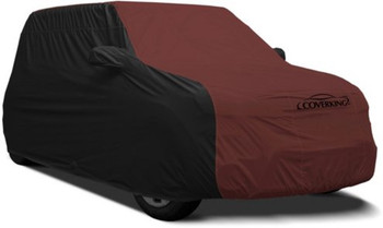 Coverking CVC3SP290MD2014 Custom Fit Microfiber Outdoor Car Cover - Black sides and wine insert
