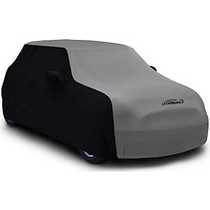 Coverking CVC1SS298AH2200 Custom Fit Satin with lycra yarns Indoor Car Cover - Black sides and gray insert