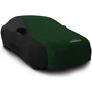 Coverking CVC2SS291AN7002 Custom Fit Satin with lycra yarns Indoor Car Cover - Black sides and green insert