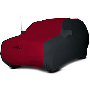 Coverking CVC1SS294AR2006 Custom Fit Satin with lycra yarns Indoor Car Cover - Black sides and red insert