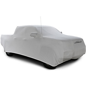 Coverking CVC1SSP1AH2200 Custom Fit Satin with lycra yarns Indoor Car Cover - Pearl white