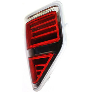 Replacement Halogen Tail Light - REPF730107 - Passenger Side, Red Lens, w/o Bulb(s), Styleside, Exc. FX2 Model