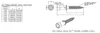 Female Solid Set anchor length chart, 2-5/8 inch through 7-3/8 inch