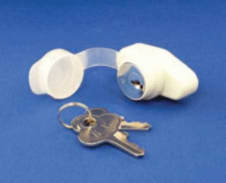 Accordion Shutters HV Push Button Keyed Lock