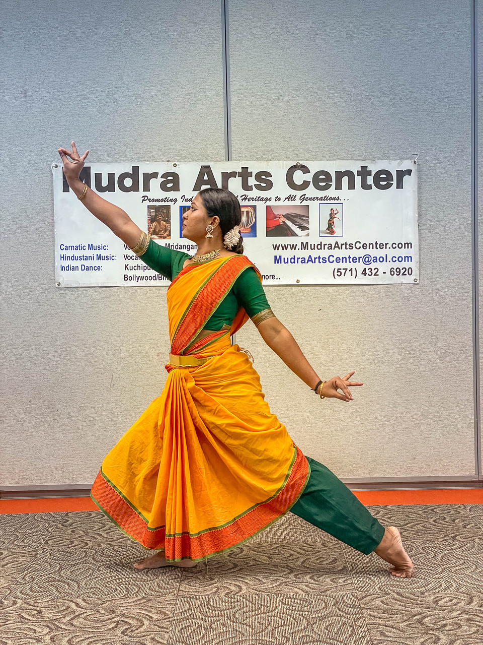 Full length portrait of Bharatanatyam dancer with multiple mudras over  white background Stock Photo - Alamy