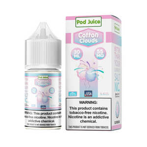 Pod Juice Cotton Clouds Vape Juice 30ml/35mg Pod Juice Cotton Clouds Vape Juice 30ml/35mg