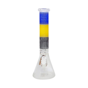 Cheech 15" Blue Yellow Black Beaker Cheech 15" Blue Yellow Black Beaker