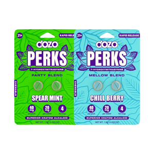 Dozo Perks 7-Hydroxymitragynine 20mg Per Tablet - 2 Tablets Per Pack / Pack of 10 Dozo Perks 7-Hydroxymitragynine 20mg Per Tablet - 2 Tablets Per Pack / Pack of 10