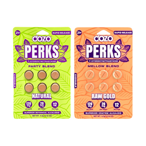 Dozo Perks 7-hydroxymitragynine 20mg Per Tablet - 6 Tablets Per Pack / Pack of 10 Dozo Perks 7-hydroxymitragynine 20mg Per Tablet - 6 Tablets Per Pack / Pack of 10