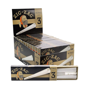 Zig-Zag Pre Rolled King Cones Ultra Thin (Pack Of 24) Zig-Zag Pre Rolled King Cones Ultra Thin (Pack Of 24)