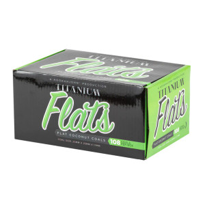 Titanium Flats Natural Hookah Coals 108ct