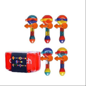 Cheech Glass 4.5" Rasta Color Container Hand Pipe - Assorted Color
