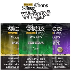 Good Times Sweet Woods Leaf Wraps 15 Pouches of 2