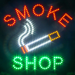 LED Smoke + Vapor Sign Board