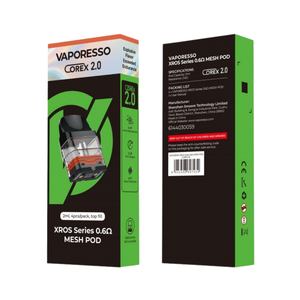 Vaporesso Xros 0.6ohm Mesh Pod 3ml 4ct Vaporesso Xros 0.6ohm Mesh Pod 3ml 4ct