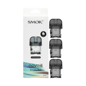 Smok Novo 4 Empty Pod 2ml - Pack of 3 (Black) Smok Novo 4 Empty Pod 2ml - Pack of 3 (Black)