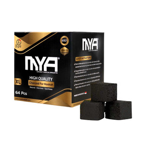 MYA Black Gold Premium Hookah Charcoal XL Size 64 Count MYA Black Gold Premium Hookah Charcoal XL Size 64 Count