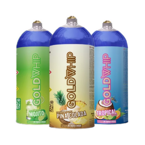 Gold Whip N2O 200g Mini Tropical Cocktail Range - Box of 20 Gold Whip N2O 200g Mini Tropical Cocktail Range - Box of 20