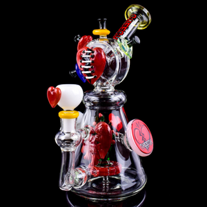Cheech Glass 10" Not All Hearts Are Meant to Be Broken Beaker Water Pipe CHE-350 Cheech Glass 10" Not All Hearts Are Meant to Be Broken Beaker Water Pipe CHE-350
