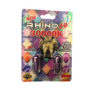 Rhino 69 30000k Double Enhancement Pill 12ct Rhino 69 30000k Double Enhancement Pill 12ct