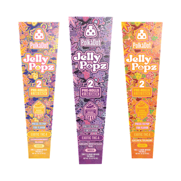 PolkaDot 2.5g Jelly Popz Exotic THC-A Pre-rolls PolkaDot 2.5g Jelly Popz Exotic THC-A Pre-rolls