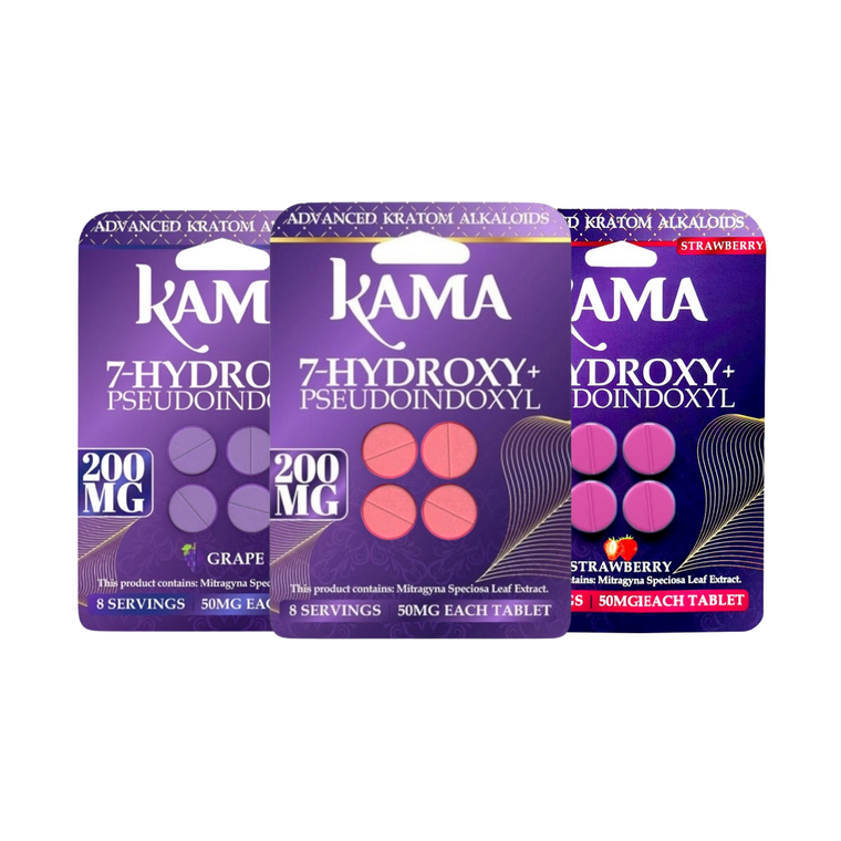 Kama 7 Hydroxy + Pseudoindoxyl Chewable Tablets 50mg Per Tablet - 200mg Per Pack Kama 7 Hydroxy + Pseudoindoxyl Chewable Tablets 50mg Per Tablet - 200mg Per Pack