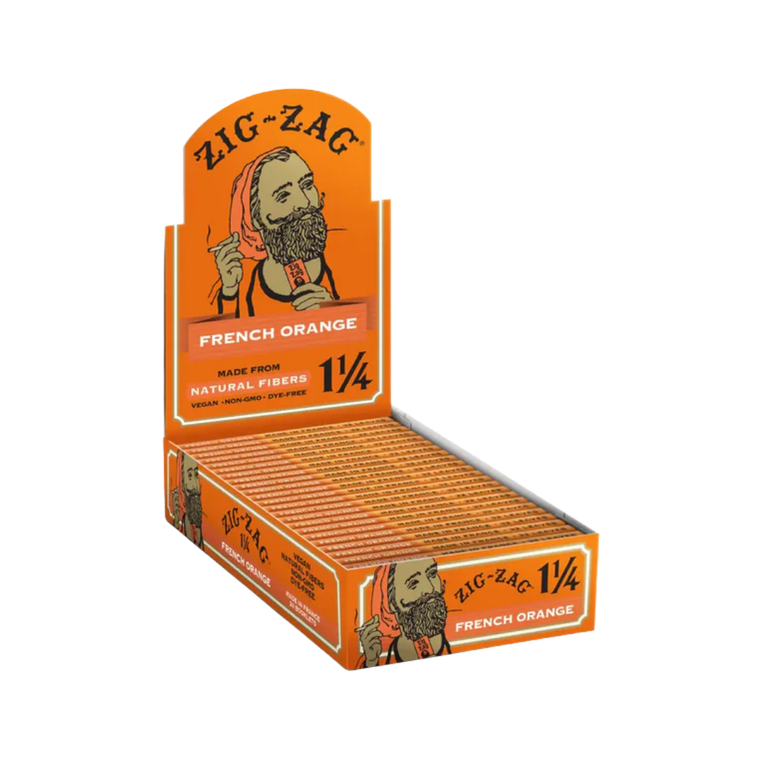 Zig Zag French Orange 1 1/4 Rolling Papers (Pack of 24) Zig Zag French Orange 1 1/4 Rolling Papers (Pack of 24)