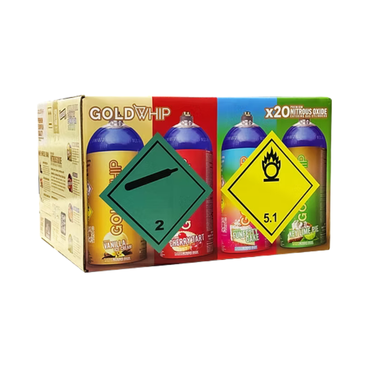 Gold Whip N2O 200g Mini Dessert Range - Box of 20