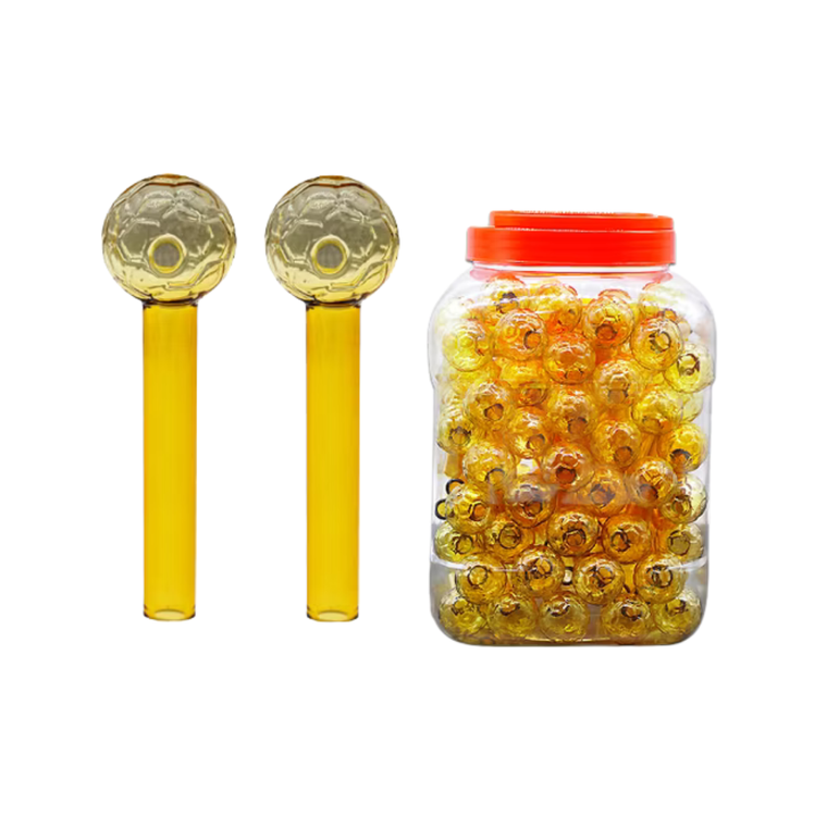 Gold Glass Pipe 90pcs/Jar
