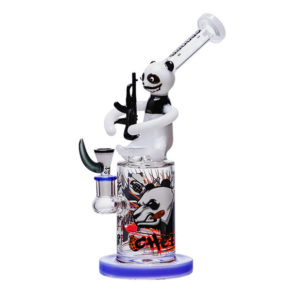 Cheech Glass 12" Its Panda Time Water Pipe CHE-331
