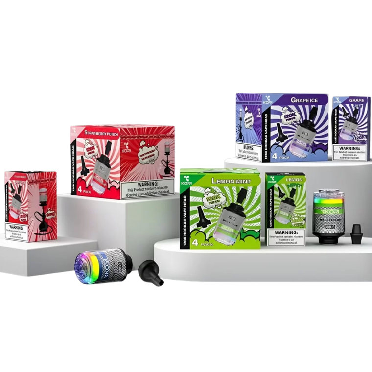 Kori Hookah Vapehead Disposable Vape 120k Puffs - Pack of 4 Kori Hookah Vapehead Disposable Vape 120k Puffs - Pack of 4