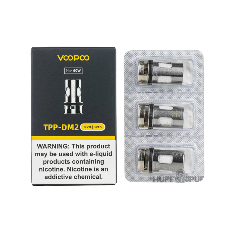 VooPoo TPP-DM2 0.2ohm Replacement Coils – 3 Pack VooPoo TPP-DM2 0.2ohm Replacement Coils – 3 Pack