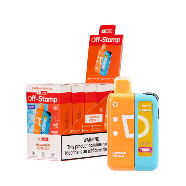 Off-Stamp X-Cube 25K Puffs Disposable Kit - Pack of 5 Off-Stamp X-Cube 25K Puffs Disposable Kit - Pack of 5
