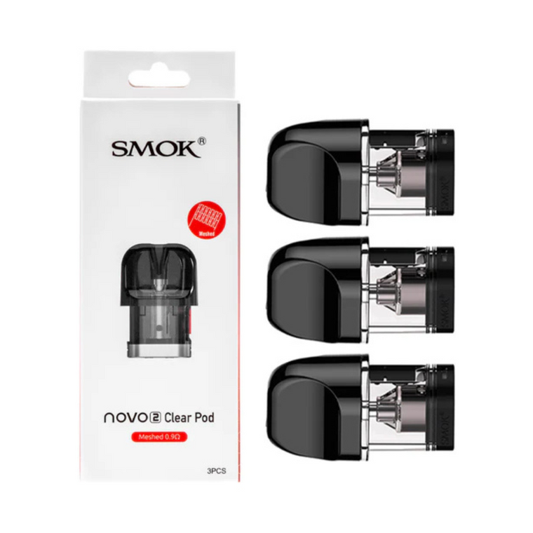 Smok Novo 2 Clear Pod Mesh 0.9ohm - Pack of 3 Smok Novo 2 Clear Pod Mesh 0.9ohm - Pack of 3