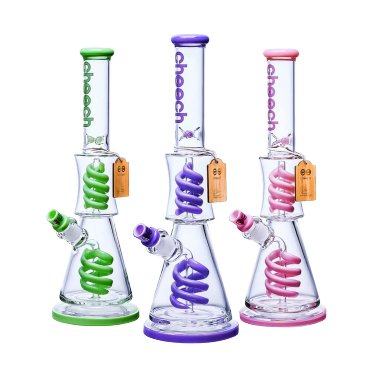 Cheech Glass 17" Swirl & Spin Up and Down Round & Round Water Pipe Cheech Glass 17" Swirl & Spin Up and Down Round & Round Water Pipe