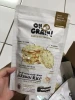 Oh Ma Grain Popped Rice Crackers Garlic, 50gr