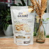 Oh Ma Grain Popped Rice Crackers Garlic, 50gr