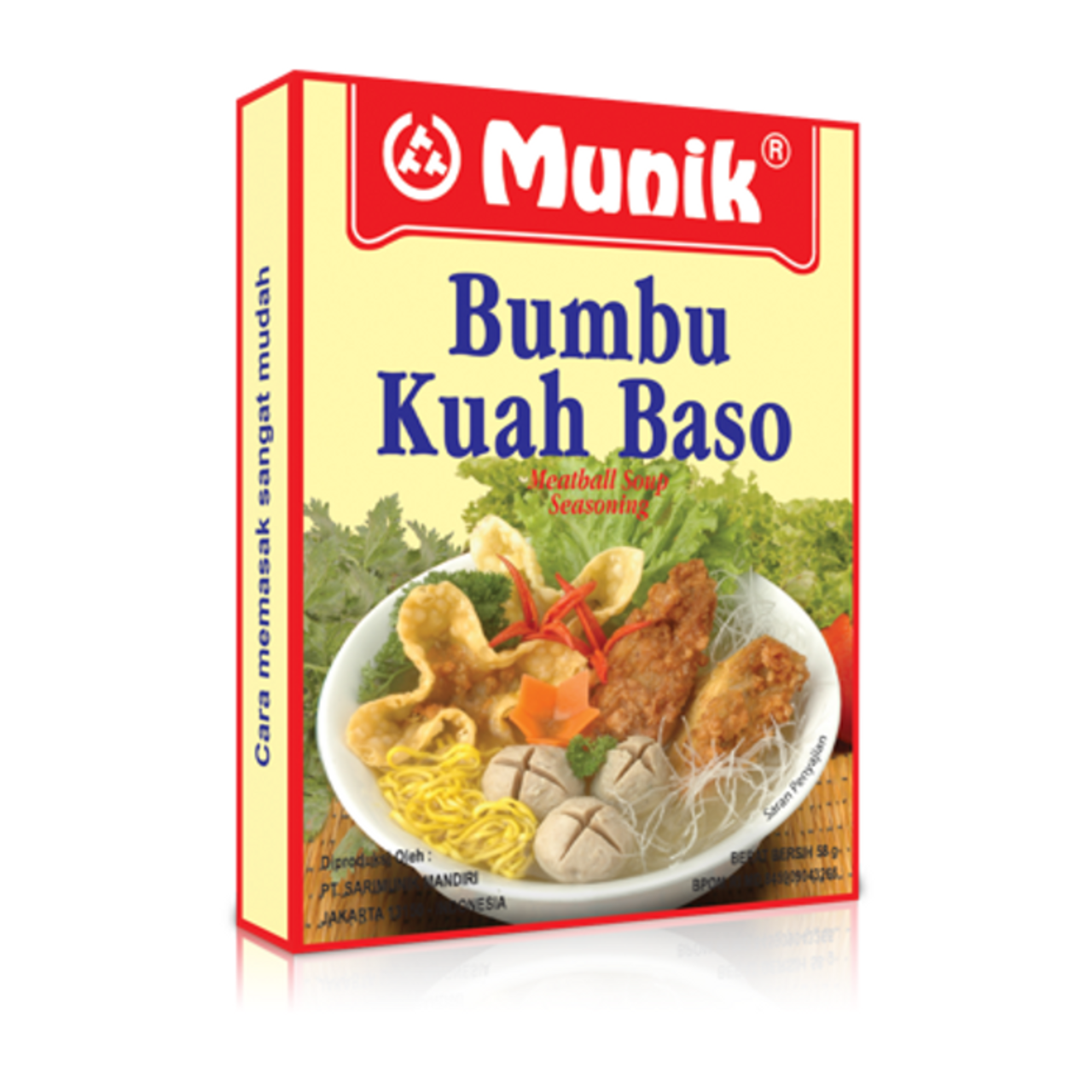 Munik Kuah Bakso Meatball Soup Seasoning, 58-Gram