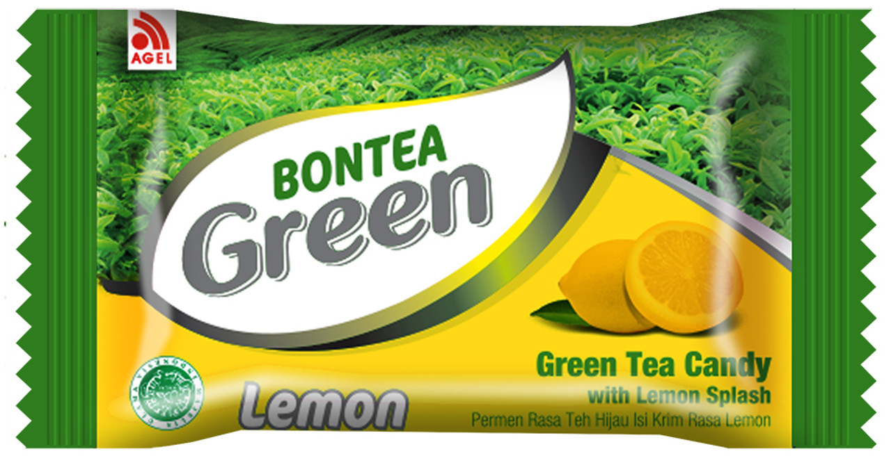 Bontea Green Tea Candy with Lemon Splash, 144 Gram
